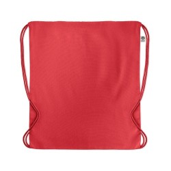 Sac à cordon personnalisé en coton organique YUKI COLOUR Matières : coton biologique Couleurs : rouge objet promotionnel éco-res