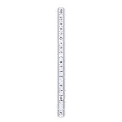 Règle pliable  de 2 mètres personnalisée Matières : polystyrène (PS) Couleurs : blanc cadeau entreprise pas cher