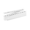 Règle Pliable Personnalisée 1 Mètre - METER Matières : polystyrène (PS) Couleurs : blanc personnalisable avec votre logo