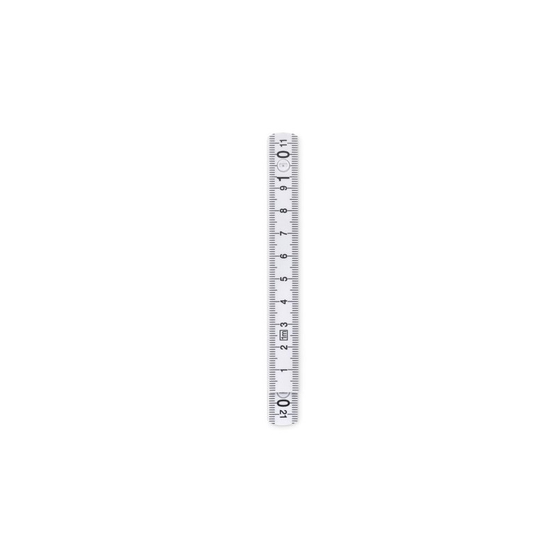 Règle Pliable Personnalisée 1 Mètre - METER Matières : polystyrène (PS) Couleurs : blanc cadeau entreprise pas cher