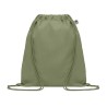 Sac à cordon personnalisé en coton organique YUKI COLOUR Matières : coton biologique Couleurs : vert cadeau entreprise pas cher