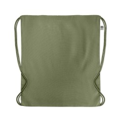 Sac à cordon personnalisé en coton organique YUKI COLOUR Matières : coton biologique Couleurs : vert cadeau collaborateur premiu