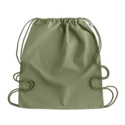 Sac à cordon personnalisé en coton organique YUKI COLOUR Matières : coton biologique Couleurs : vert cadeau client original