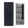 Coffret personnalisé de 24 tournevis de précision - Objets publicitaires Matières : métal Couleurs : noir cadeau entreprise pas 