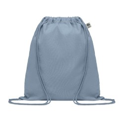 Sac à cordon personnalisé en coton organique YUKI COLOUR Matières : coton biologique Couleurs : bleu bébé personnalisable avec v