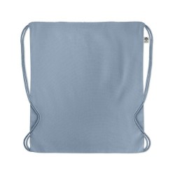 Sac à cordon personnalisé en coton organique YUKI COLOUR Matières : coton biologique Couleurs : bleu bébé personnalisation rapid