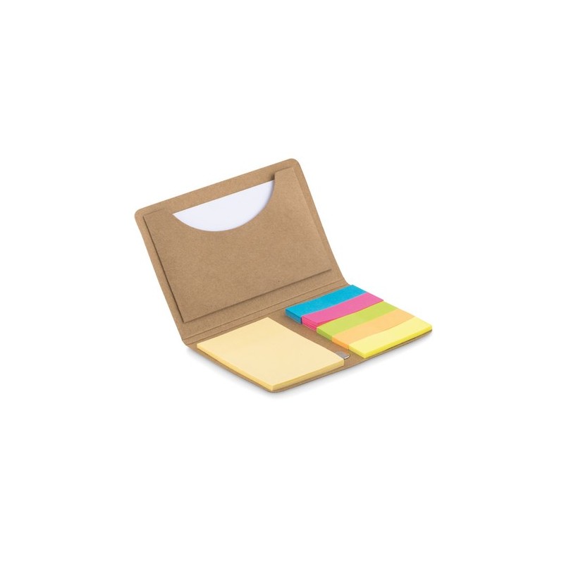 Set Mémo Repositionnable Personnalisé - FOLDNOTE, Cadeau d'Entreprise Matières : papier Couleurs : beige