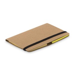 Set Mémo Repositionnable Personnalisé - FOLDNOTE, Cadeau d'Entreprise Matières : papier Couleurs : beige cadeau entreprise pas c