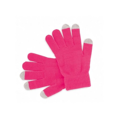 Gant Tactile Personnalisé Économique Actium Matières : acrylique Couleurs : jaune cadeau collaborateur premium