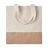 Sac à provisions en jute personnalisable INDIA TOTE Matières : coton Couleurs : beige