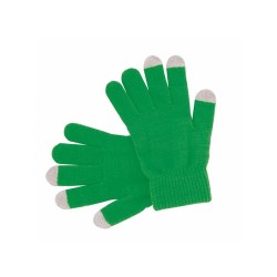 Gant Tactile Personnalisé Économique Actium Matières : acrylique Couleurs : vert livraison express 24h 48h