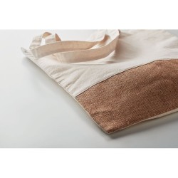 Sac à provisions en jute personnalisable INDIA TOTE Matières : coton Couleurs : beige 2