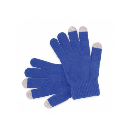 Gant Tactile Personnalisé Économique Actium Matières : acrylique Couleurs : bleu goodies publicitaire événementiel