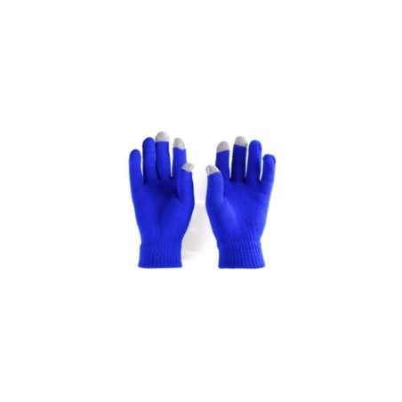 Gant Tactile Personnalisé Économique Actium Matières : acrylique Couleurs : bleu marquage laser ultra précis