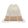 Sac à cordon  avec détails en jute - INDIA Matières : coton Couleurs : beige