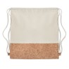 Sac à cordon  en liège - ILLA Matières : coton Couleurs : beige personnalisable avec votre logo
