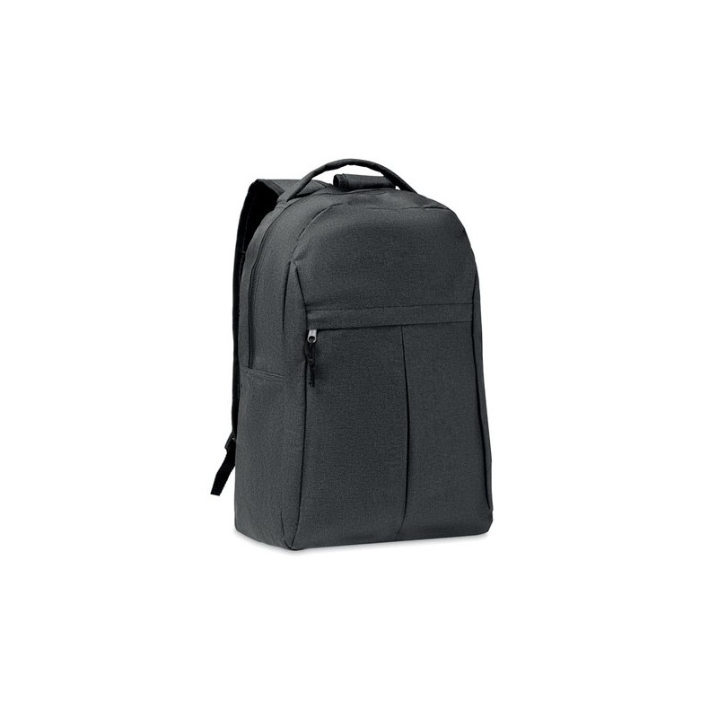 Sac à dos  600D RPET 2 tons - SIENA Matières : PET recyclé Couleurs : noir