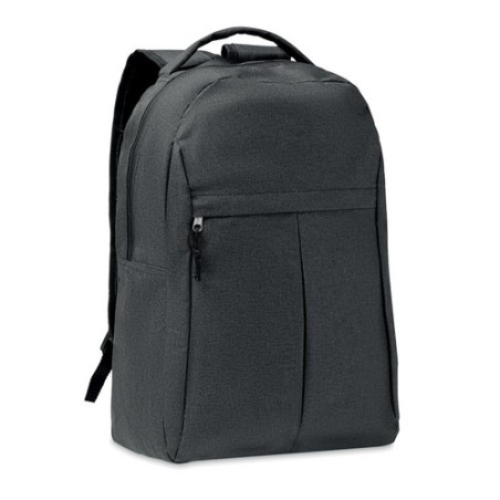 Sac à dos  600D RPET 2 tons - SIENA Matières : PET recyclé Couleurs : noir