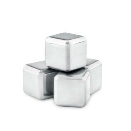 Set de 4 Glaçons Personnalisés en Acier Inoxydable - ICY Matières : acier inoxydable Couleurs : noir personnalisable avec votre 