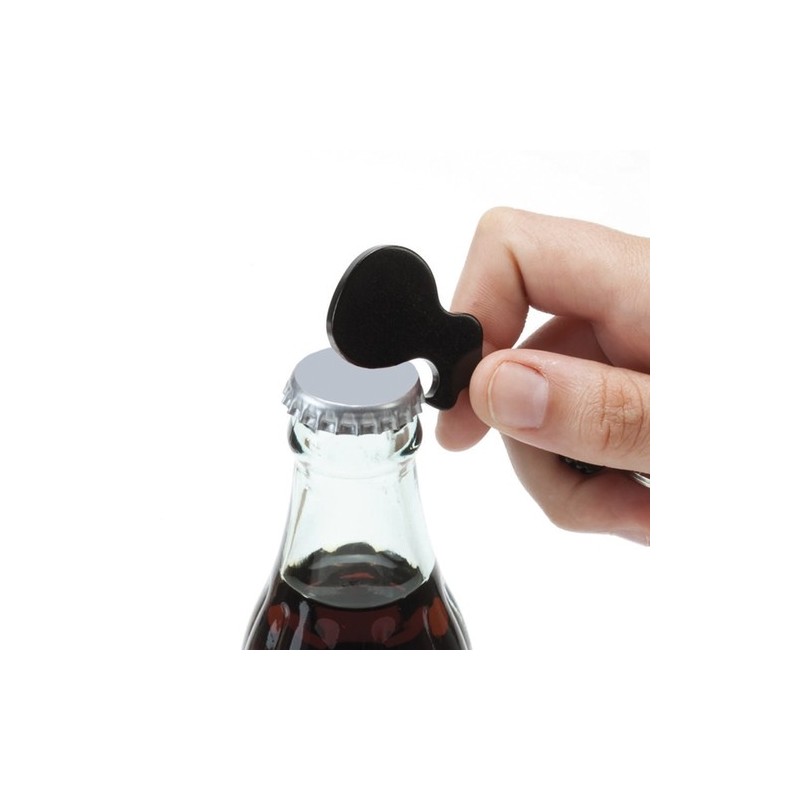 Porte-Clés Ouvre Bouteille Éco-responsable Personnalisé - Singe Matières : aluminium Couleurs : argenté personnalisation rapide 
