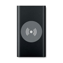 Powerbank sans fil personnalisable 4000mAh POWER&WIRELESS Couleurs : noir