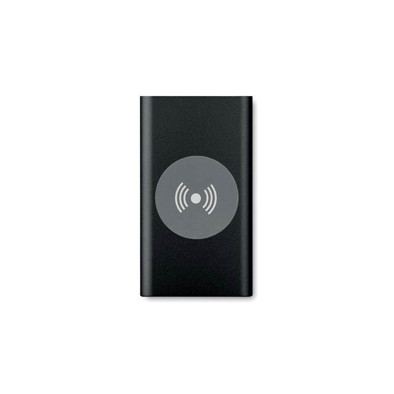 Powerbank sans fil personnalisable 4000mAh POWER&WIRELESS Couleurs : noir