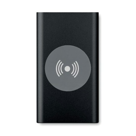 Powerbank sans fil personnalisable 4000mAh POWER&WIRELESS Couleurs : noir