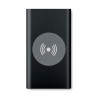 Powerbank sans fil personnalisable 4000mAh POWER&WIRELESS Couleurs : noir