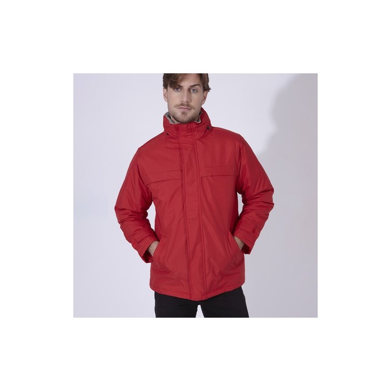 Parka Imperméable Personnalisable Zylka Matières : polyester Taille textile : S Couleurs : rouge impression logo haute qualité