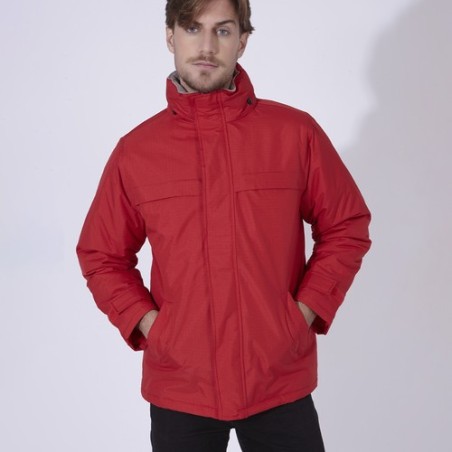 Parka Imperméable Personnalisable Zylka Matières : polyester Taille textile : S Couleurs : rouge impression logo haute qualité