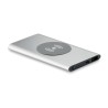 Powerbank sans fil personnalisable 4000mAh POWER&WIRELESS Couleurs : argenté mat cadeau entreprise pas cher