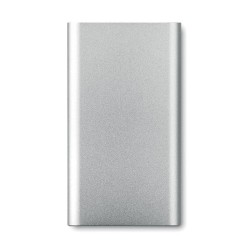 Powerbank sans fil personnalisable 4000mAh POWER&WIRELESS Couleurs : argenté mat marquage laser ultra précis