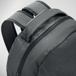 Sac à dos  600D RPET 2 tons - SIENA Matières : PET recyclé Couleurs : noir cadeau entreprise pas cher