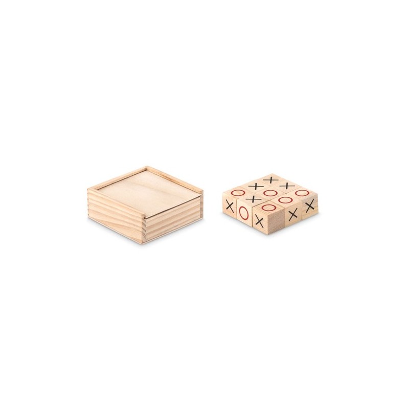 Jeu de Morpion en Bois Personnalisable TIC TAC TOE Matières : bois Couleurs : bois