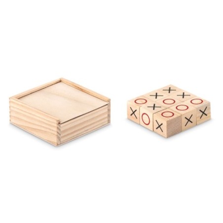 Jeu de Morpion en Bois Personnalisable TIC TAC TOE Matières : bois Couleurs : bois