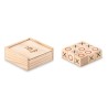 Jeu de Morpion en Bois Personnalisable TIC TAC TOE Matières : bois Couleurs : bois cadeau entreprise pas cher