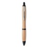 Stylo bille  en ABS et bambou personnalisable - RIO BAMBOO Matières : bambou Couleurs : noir