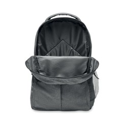 Sac à dos  600D RPET 2 tons - SIENA Matières : PET recyclé Couleurs : noir impression haute définition
