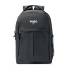 Sac à dos  600D RPET 2 tons - SIENA Matières : PET recyclé Couleurs : noir marquage laser ultra précis