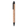 Stylo bille  en liège et blé-pail - MONTADO Matières : ABS Couleurs : noir impression haute définition