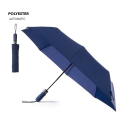 Parapluie Automatique Pliable Personnalisé Elmer Matières : pongée Couleurs : bleu marine 2