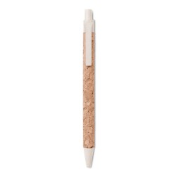 Stylo bille  en liège et blé-pail - MONTADO Matières : ABS Couleurs : noir 2