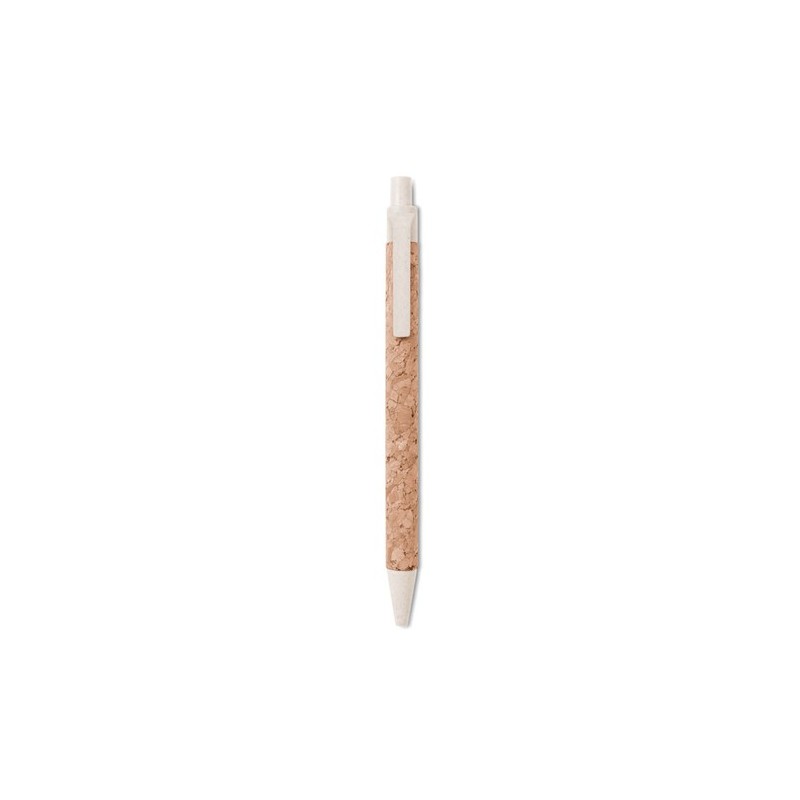 Stylo bille  en liège et blé-pail - MONTADO Matières : ABS Couleurs : beige goodies publicitaire événementiel