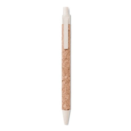 Stylo bille  en liège et blé-pail - MONTADO Matières : ABS Couleurs : beige goodies publicitaire événementiel