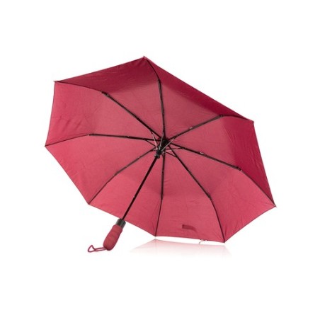 Parapluie Automatique Pliable Personnalisé Elmer Matières : pongée Couleurs : bordeaux objet promo petit budget