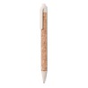 Stylo bille  en liège et blé-pail - MONTADO Matières : ABS Couleurs : beige objet promotionnel éco-responsable