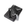 Couteau et Lampe Personnalisés Éco-responsables Set Sufli Matières : acier inoxydable Couleurs : noir cadeau entreprise pas cher