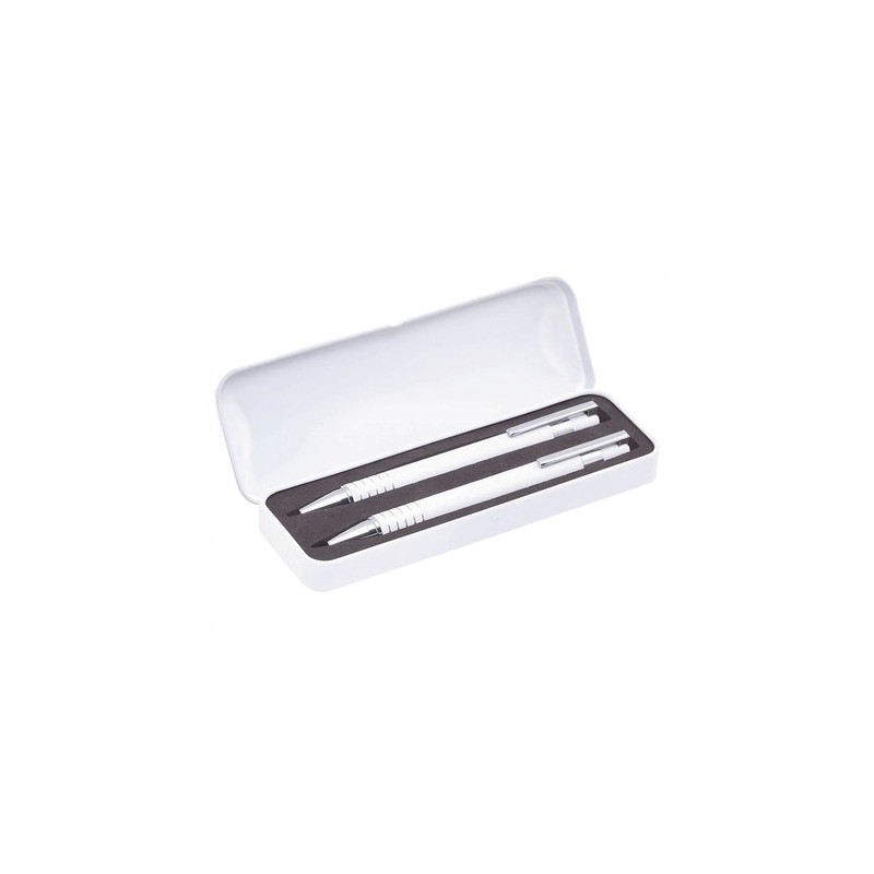 Set de Stylos et Porte-mines Personnalisés Sheridan Matières : aluminium Couleurs : rouge marquage laser ultra précis