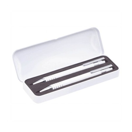 Set de Stylos et Porte-mines Personnalisés Sheridan Matières : aluminium Couleurs : rouge marquage laser ultra précis