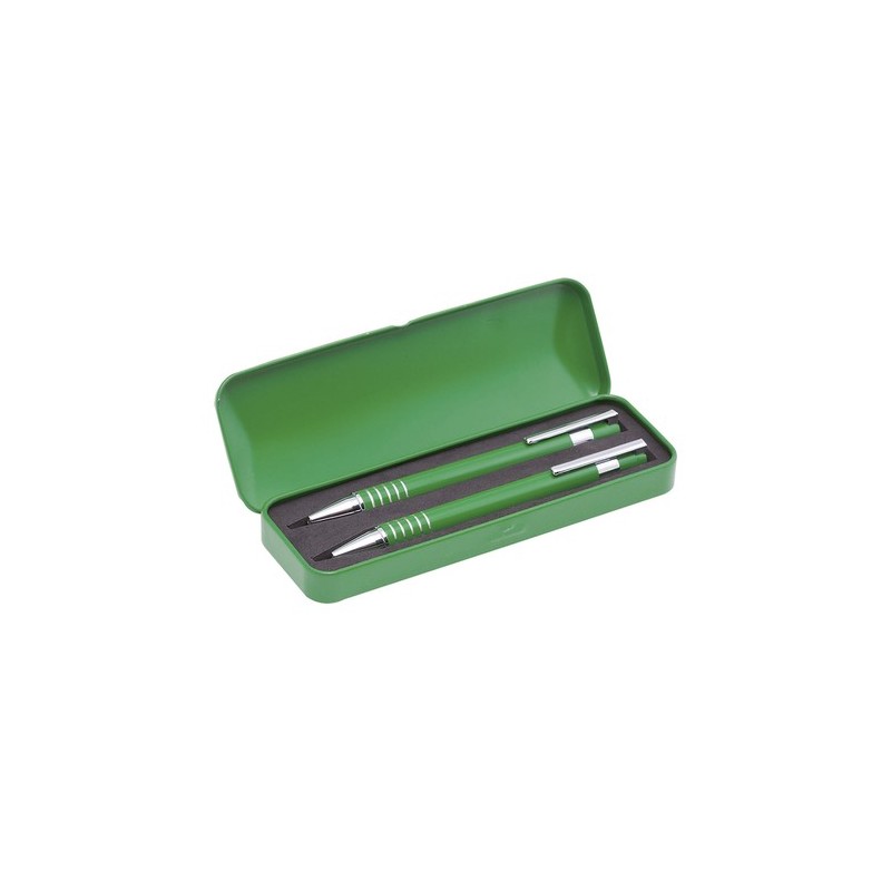 Set de Stylos et Porte-mines Personnalisés Sheridan Matières : aluminium Couleurs : rouge objet publicitaire robuste